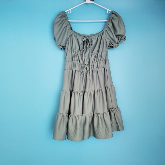 SHEIN Size XS Light Moss Green Dress - Picture 1 of 6